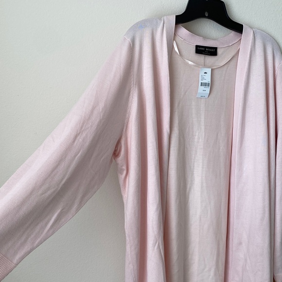Lane Bryant Light Pink Open Cardigan - Picture 4 of 7